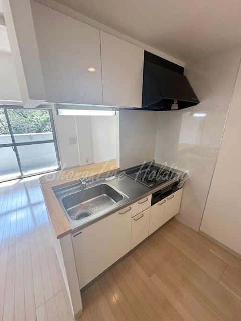 相模原市中央区相模原６丁目の賃貸マンションのキッチン|ガス2口、システムキッチン♪