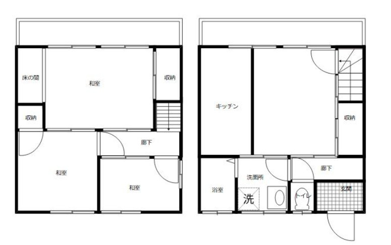 高良内ハイツの間取り