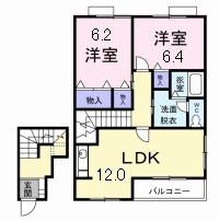 モルティ・メゾン　Ⅱの間取り|間取図