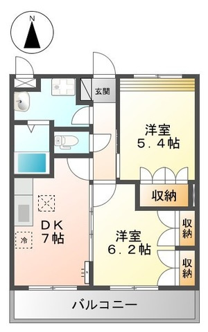 グリーングランデⅡの間取り|間取図