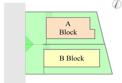 藤沢市片瀬２丁目　新築戸建　全２棟の区画図|対象B棟