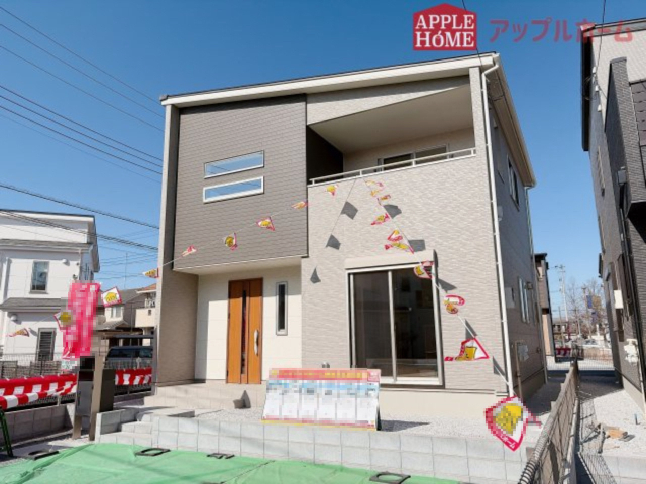 [新築住宅] 熊谷市石原 全6区画の外観|ぜひ現地にて、実際の建物・街並み・日当たり等ご確認下さい♪お問い合わせはお気軽に☆　TEL「0120-466263」