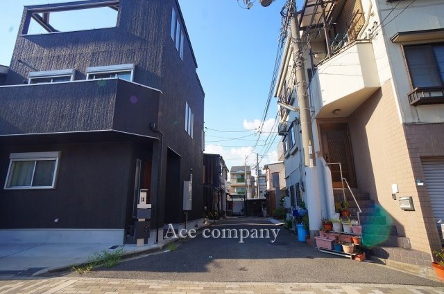 【前面道路含む現地写真】 | 平野区西脇1丁目 | 【東側前面道路：幅員4ｍ】