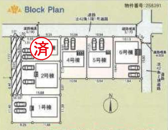 高崎市箕郷町白川の区画図