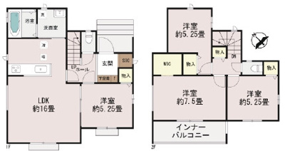 【外観パース】 | うるま市栄野比（全4棟）D号棟 | 外観パースです