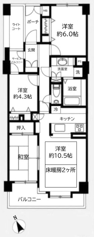 志木北野の間取り