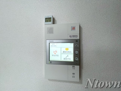 【セキュリティ】 | ディアレイシャス名古屋太閤通 | モニター付きインターホンです