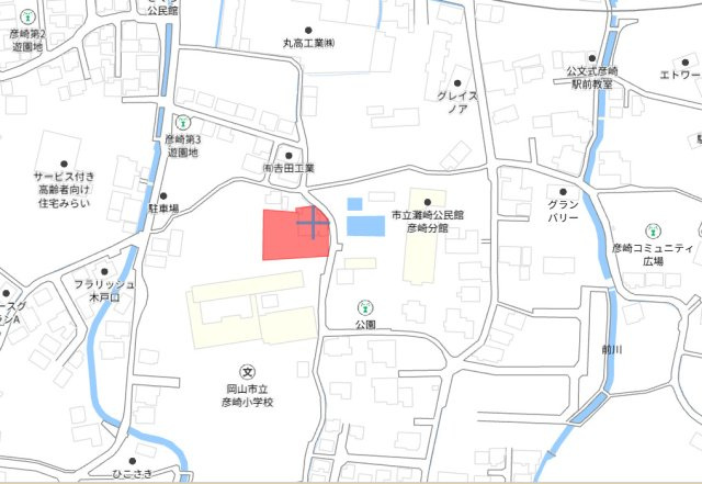 岡山市彦崎の地図