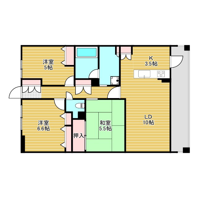 グランアッシュ伊丹北本町の間取り