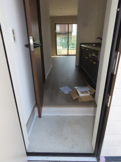 仮）ウィルテックアパートの玄関