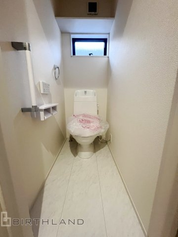 新築戸建・新築建売　福島市野田町谷地第3　森合小・清水中のトイレ|温水洗浄便座付きトイレは各階についているのでお出かけ前や朝の身支度時間などにも便利ですね！