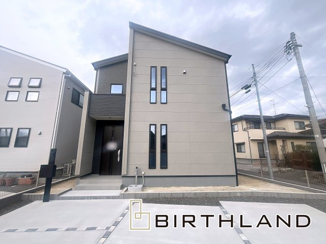 新築戸建・新築建売　福島市野田町谷地第3　森合小・清水中の外観|建物は完成致しました！ご内覧も可能です！