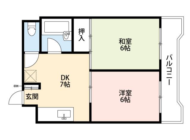 ゼウス大橋の間取り|※図面と現況が異なる場合は現況優先になります。
