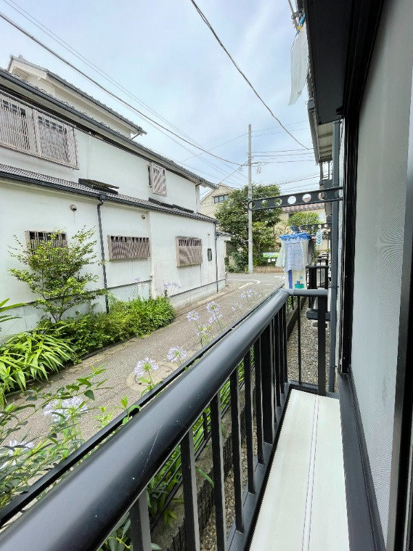 ディアス雪谷のバルコニー|外干し可能です♪