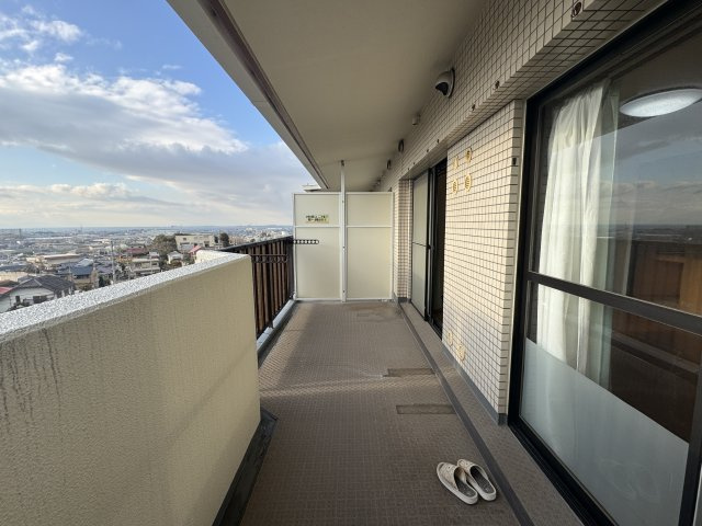 コスモヒルズ新家弐番館のバルコニー|泉南市が一望できるパノラマビュー