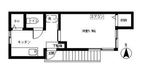中野区松が丘２丁目のアパートの間取り
