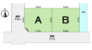 瑞穂市 穂積（穂積駅） 2階建 ５ＬＤＫの区画図|区画図