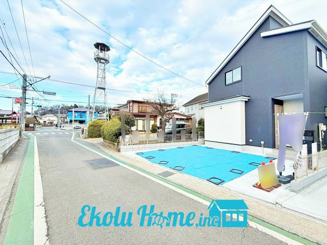 瑞穂町殿ヶ谷　１期　全３棟　１号棟の前面道路含む現地写真|2026年02月　撮影