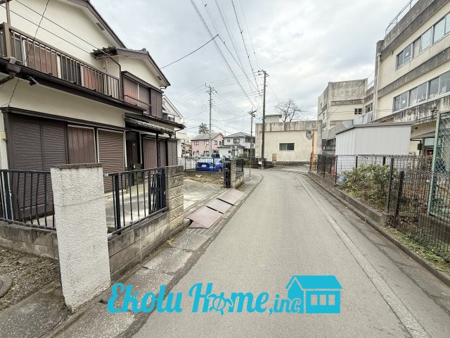 土地　あきる野市上代継の前面道路含む現地写真|2026年02月　撮影