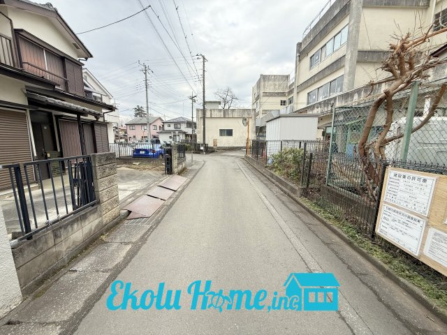 土地　あきる野市上代継の前面道路含む現地写真|2026年02月　撮影