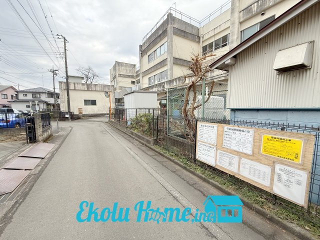 土地　あきる野市上代継の前面道路含む現地写真|2026年02月　撮影