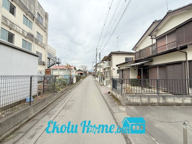 土地　あきる野市上代継の前面道路含む現地写真|2026年02月　撮影