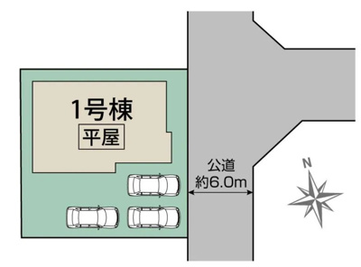 【区画図】 | 磐田市東新町2丁目 新築一戸建て | 区画図です