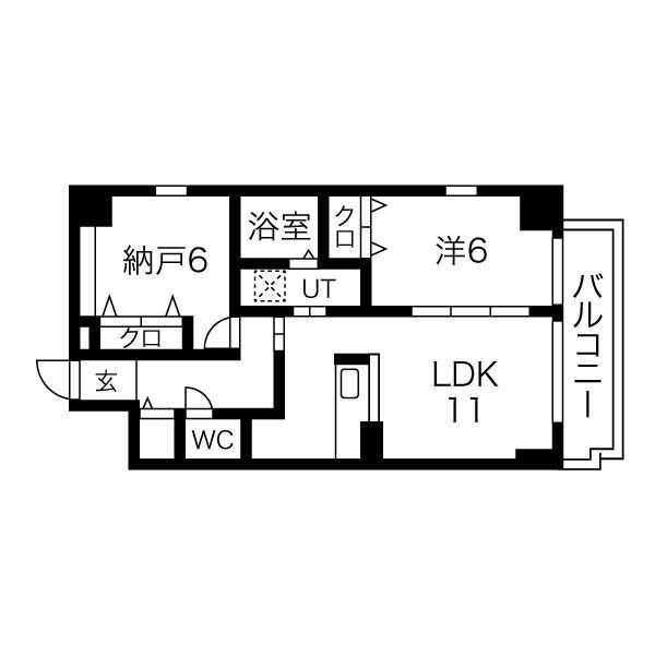 スローハスコートの間取り