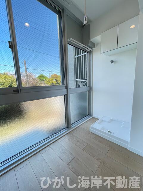 茅ヶ崎ニューライフ２号棟のランドリースペース|洗濯機置場