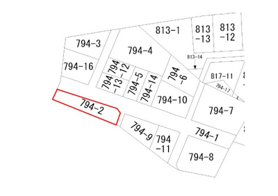 【区画図】 | 北比良貸地倉庫付