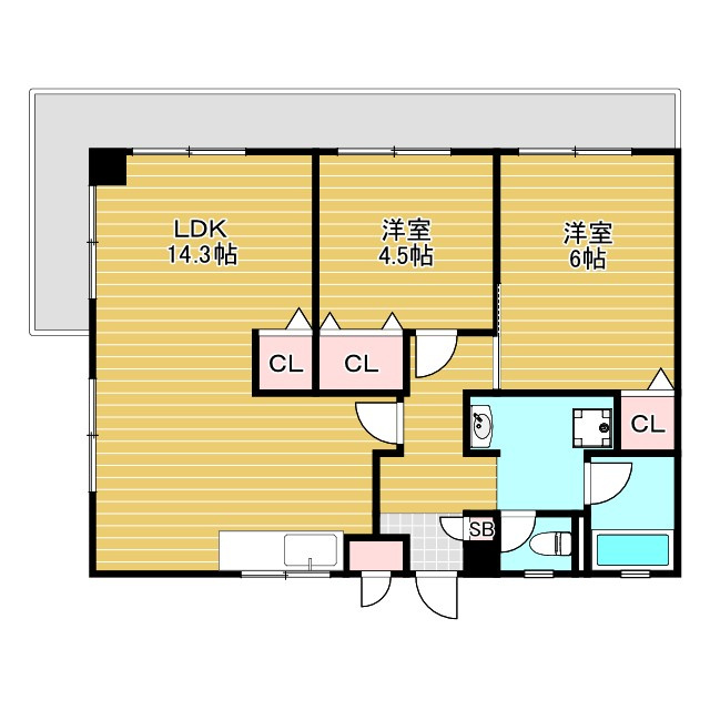 パインハイツの間取り