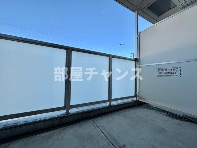 プログレッソ岩塚のバルコニー