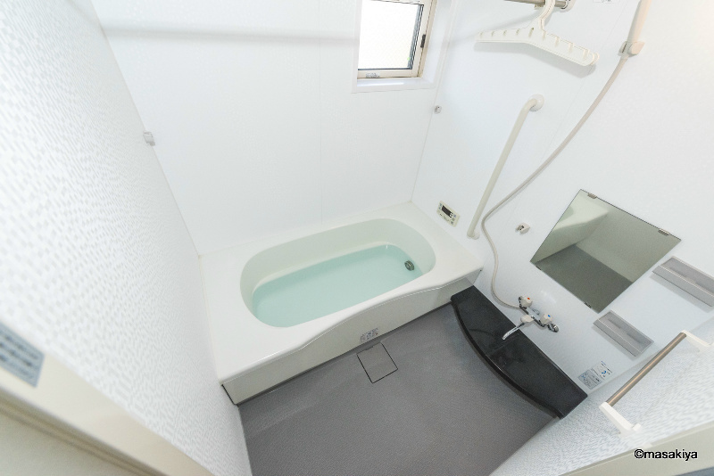 River Greenの浴室|お風呂　追い焚き・浴室乾燥機付きです。