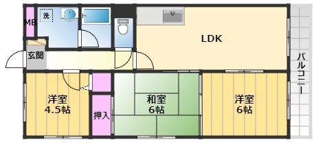 【間取り】 | ルミエールマゴジ4