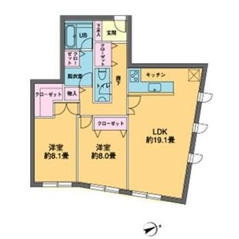 カスタリア西麻布霞町の区画図