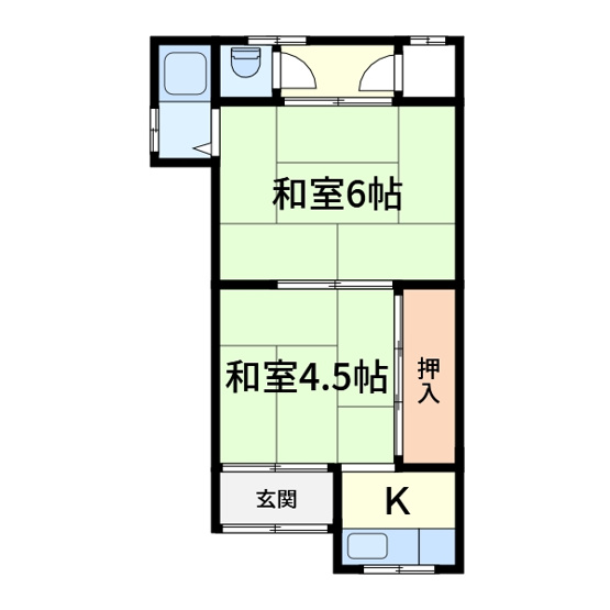 【間取り】 | 朝日荘