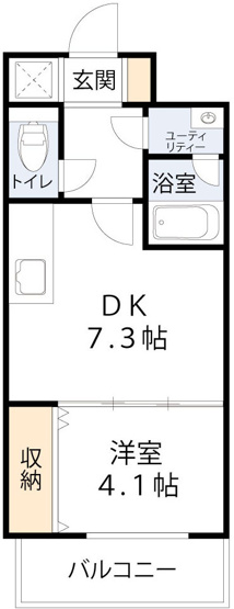 【間取り】 | ONE ROOF FLAT TENJINBASHI