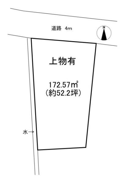 葛城市長尾の売地の土地図