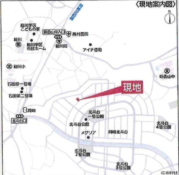 岡崎市細川町第14　全2棟・2号棟のその他|交通アクセス図です。