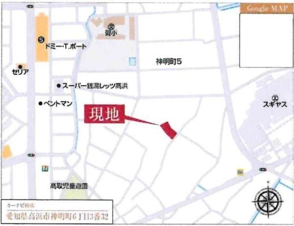 高浜市神明町第3　全5棟・1号棟のその他|交通アクセス図です。