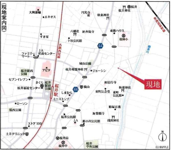 安城市東町第1　全2棟・1号棟のその他|交通アクセス図です。