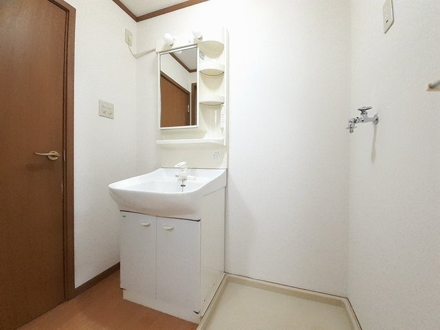 ムーラン・ルージュⅡの洗面所|ゆったりとスペースのある洗面所