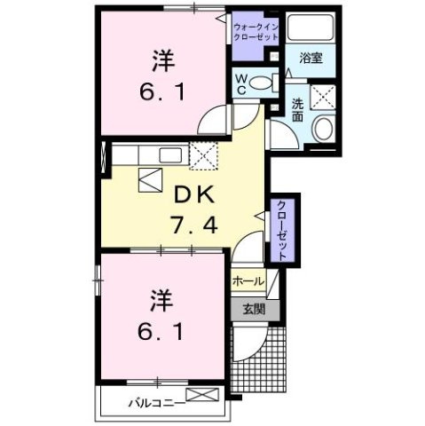 サンリットハウス　Ａの間取り