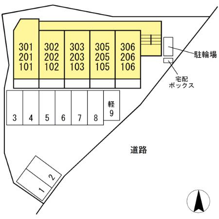 グリーンヒル２１の区画図