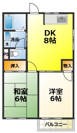 シャトレーUの間取り