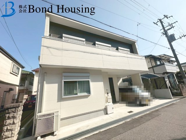 山電 林崎松江海岸徒歩7分　駐車2台　貴崎1丁目　中古戸建の前面道路含む現地写真