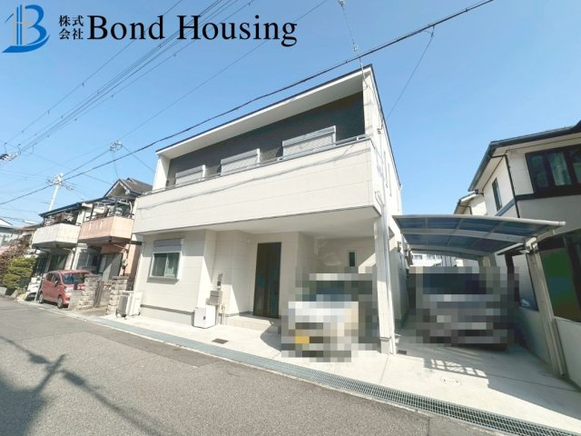 山電 林崎松江海岸徒歩7分　駐車2台　貴崎1丁目　中古戸建の前面道路含む現地写真