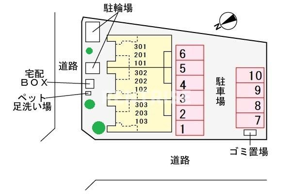 ラ・グリシーナの駐車場|駐車場