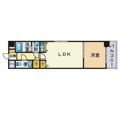 フェリクス西新の間取り
