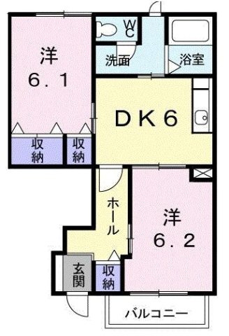 カルフール・ヒルズ　Ａの間取り